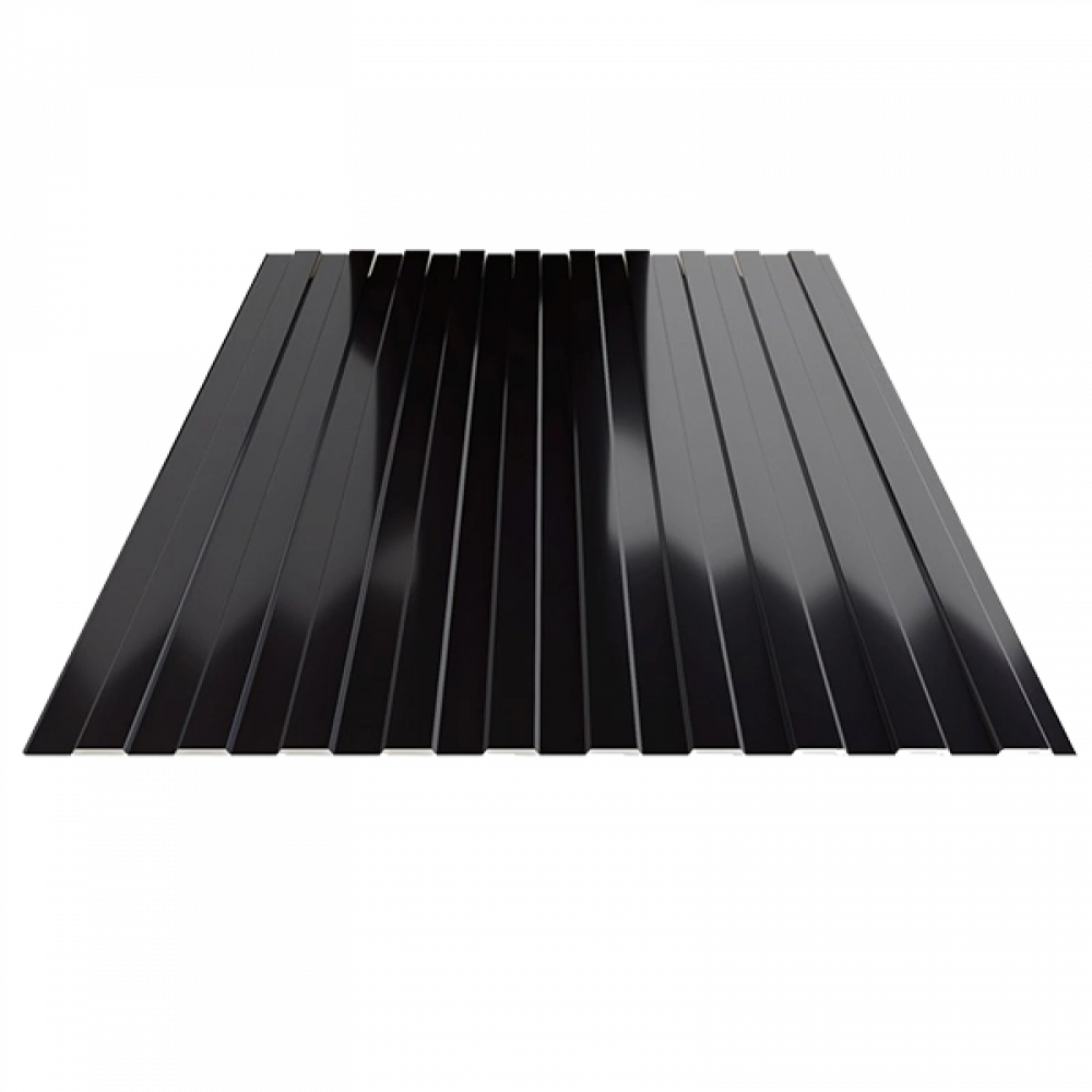 Забор из профлиста С-8 RAL9005 (черный) 0,4 мм